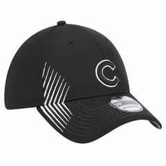 Chicago Cubs New Era Active Dash Mark 39THIRTY Flex Hat - Black - New Era Lifestyle