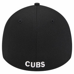 Chicago Cubs New Era Active Dash Mark 39THIRTY Flex Hat - Black - New Era Lifestyle