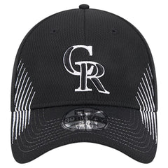 Colorado Rockies New Era Active Dash Mark 39THIRTY Flex Hat - Black - New Era Lifestyle