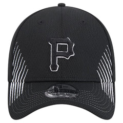 Pittsburgh Pirates New Era Active Dash Mark 39THIRTY Flex Hat - Black - New Era Discount