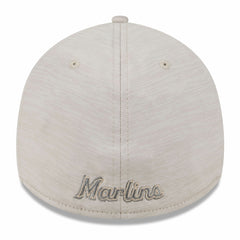 Miami Marlins New Era 2024 Clubhouse 39THIRTY Flex Hat - Cream - New Era Online