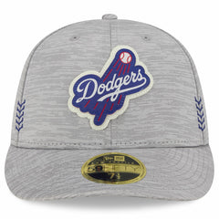 Los Angeles Dodgers New Era 2024 Clubhouse Low Profile 59FIFTY Fitted Hat - Gray - New Era Lifestyle