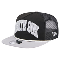 Chicago White Sox New Era Throwback Meshback Golfer Hat - Black - New Era Online