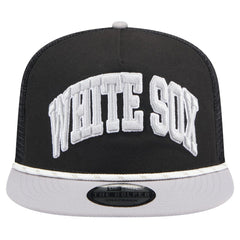 Chicago White Sox New Era Throwback Meshback Golfer Hat - Black - New Era Online