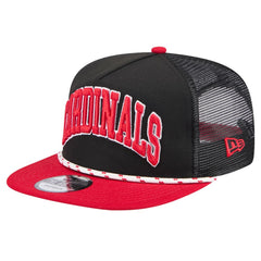 St. Louis Cardinals New Era Throwback Meshback Golfer Hat - Black - New Era Sale