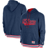 USMNT 5th & Ocean by New Era Throwback Fleece Pullover Hoodie Navy - New Era sale