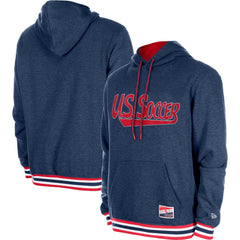 USMNT 5th & Ocean by New Era Throwback Fleece Pullover Hoodie Navy - New Era sale