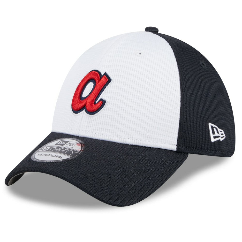 Atlanta Braves New Era 2025 Batting Practice 39THIRTY Flex Hat - White - New Era on Sale