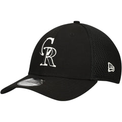Colorado Rockies New Era Neo 39THIRTY Flex Hat - Black/White - New Era on Sale
