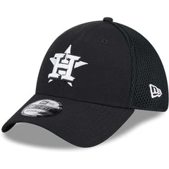 Houston Astros New Era Neo 39THIRTY Flex Hat - Black/White - New Era Lifestyle