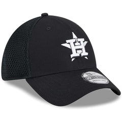 Houston Astros New Era Neo 39THIRTY Flex Hat - Black/White - New Era Lifestyle