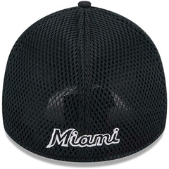 Miami Marlins New Era Neo 39THIRTY Flex Hat - Black/White - New Era on Sale
