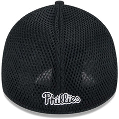 Philadelphia Phillies New Era Neo 39THIRTY Flex Hat - Black/White - New Era Sale