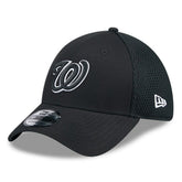 Washington Nationals New Era Neo 39THIRTY Flex Hat - Black/White - New Era Online