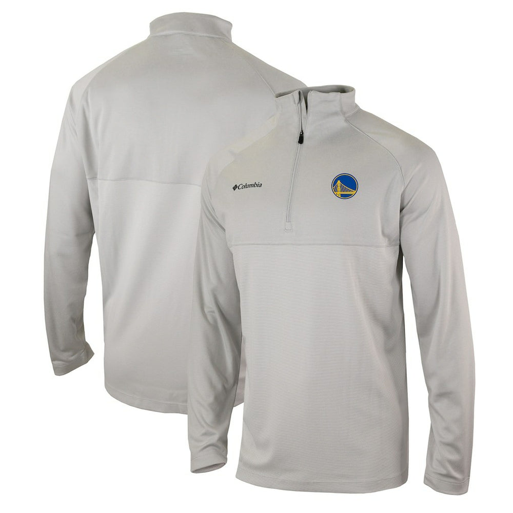 Golden State Warriors Omni-Wick Rockin' It Quarter-Zip Pullover Top for sale Heather Gray | Columbia Lifestyle