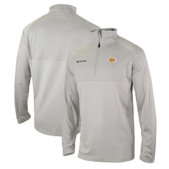 Los Angeles Lakers Omni-Wick Rockin' It Quarter-Zip Pullover Top Heather Gray | Columbia discount