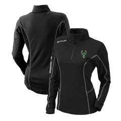 Milwaukee Bucks Women's Omni-Wick Shotgun Quarter-Zip Pullover Top Black | Columbia Near Me