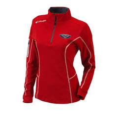 New Orleans Pelicans Women's Omni-Wick Shotgun Quarter-Zip Pullover Top Red | Columbia discount