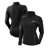 San Antonio Spurs Women's Omni-Wick Shotgun Quarter-Zip Pullover Top Black | Columbia US