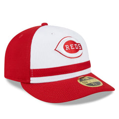Cincinnati Reds New Era 2025 Batting Practice Low Profile 59FIFTY Fitted Hat - White - New Era Lifestyle