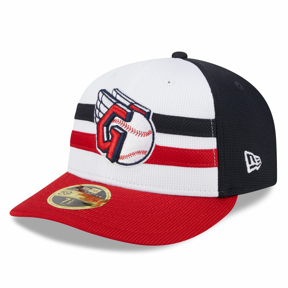 Cleveland Guardians New Era 2025 Batting Practice Low Profile 59FIFTY Fitted Hat - White - New Era Discount