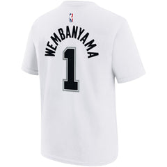 Victor Wembanyama San Antonio Spurs Youth Name & Number Association T-Shirt White | Nike Near Me