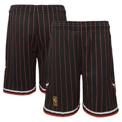 Chicago Bulls Youth Hardwood Classics Swingman Shorts Black | Mitchell & Ness Lifestyle