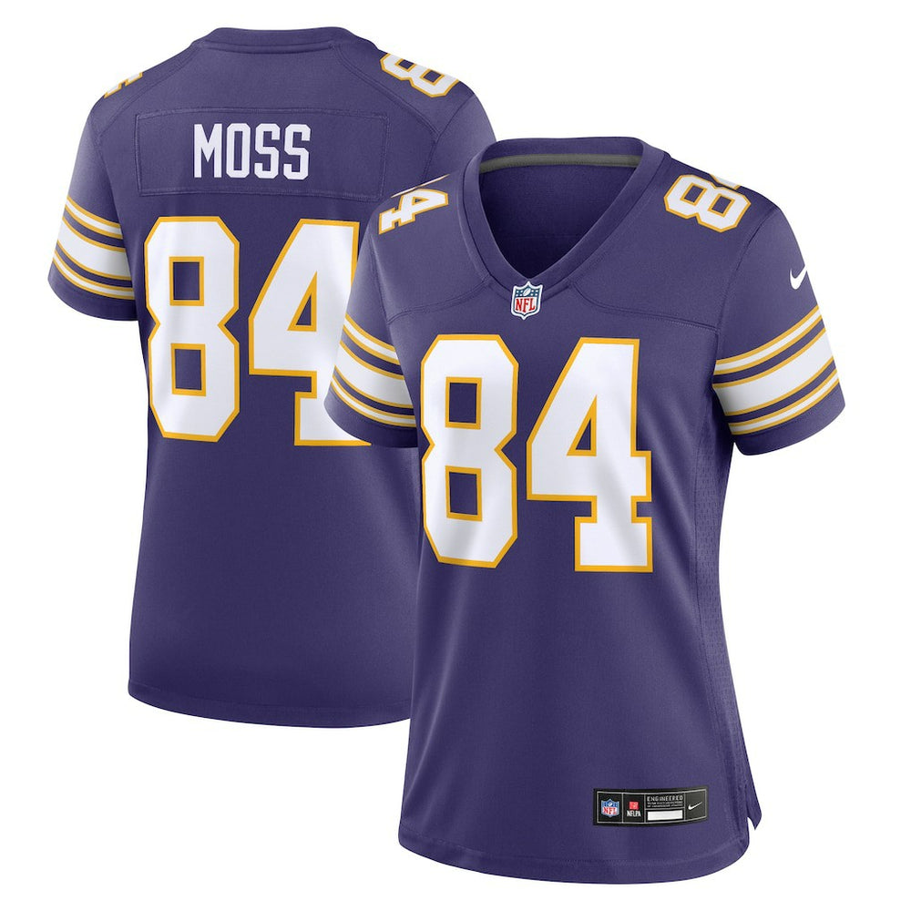 Nike Randy Moss Minnesota Vikings Women's Classic Retired Player Game Jersey Purple