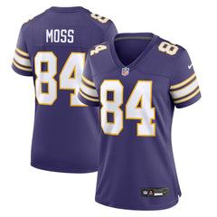 Nike Randy Moss Minnesota Vikings Women's Classic Retired Player Game Jersey Purple