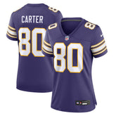 Nike Cris Carter Minnesota Vikings Women's Classic Retired Player Game Jersey Purple