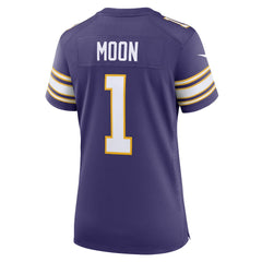 Nike Warren Moon Minnesota Vikings Women's Classic Retired Player Game Jersey Purple