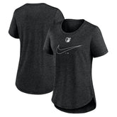 Baltimore Orioles Nike Women's Big Swoosh Tri-Blend Scoop Neck T-Shirt - Charcoal - Nike Online