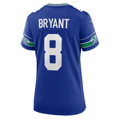 Nike Coby Bryant Seattle Seahawks Women's Throwback Player Game Jersey Royal