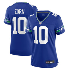 Nike Jim Zorn Seattle Seahawks Women's Throwback Retired Player Game Jersey Royal