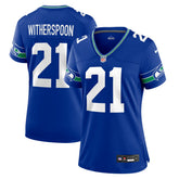 Nike Devon Witherspoon Seattle Seahawks Women's Throwback Player Game Jersey Royal