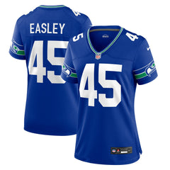 Nike Kenny Easley Seattle Seahawks Women's Throwback Retired Player Game Jersey Royal