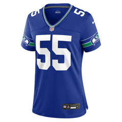 Nike Brian Bosworth Seattle Seahawks Women's Throwback Retired Player Game Jersey Royal