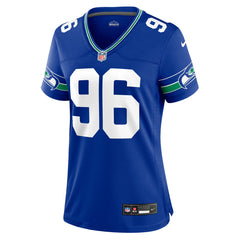 Nike Cortez Kennedy Seattle Seahawks Women's Throwback Player Game Jersey Royal