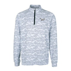 Philadelphia Eagles Cutter & Buck Traverse Camo Print Stretch Quarter-Zip Pullover Charcoal