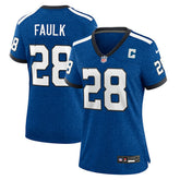 Nike Marshall Faulk Indianapolis Colts Women's Indiana Nights Alternate Game Jersey Royal