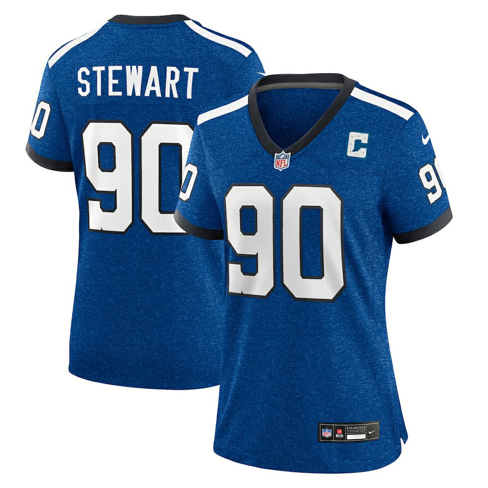 Nike Grover Stewart Indianapolis Colts Women's Indiana Nights Alternate Game Jersey Royal