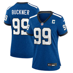 Nike DeForest Buckner Indianapolis Colts Women's Indiana Nights Alternate Game Jersey Royal