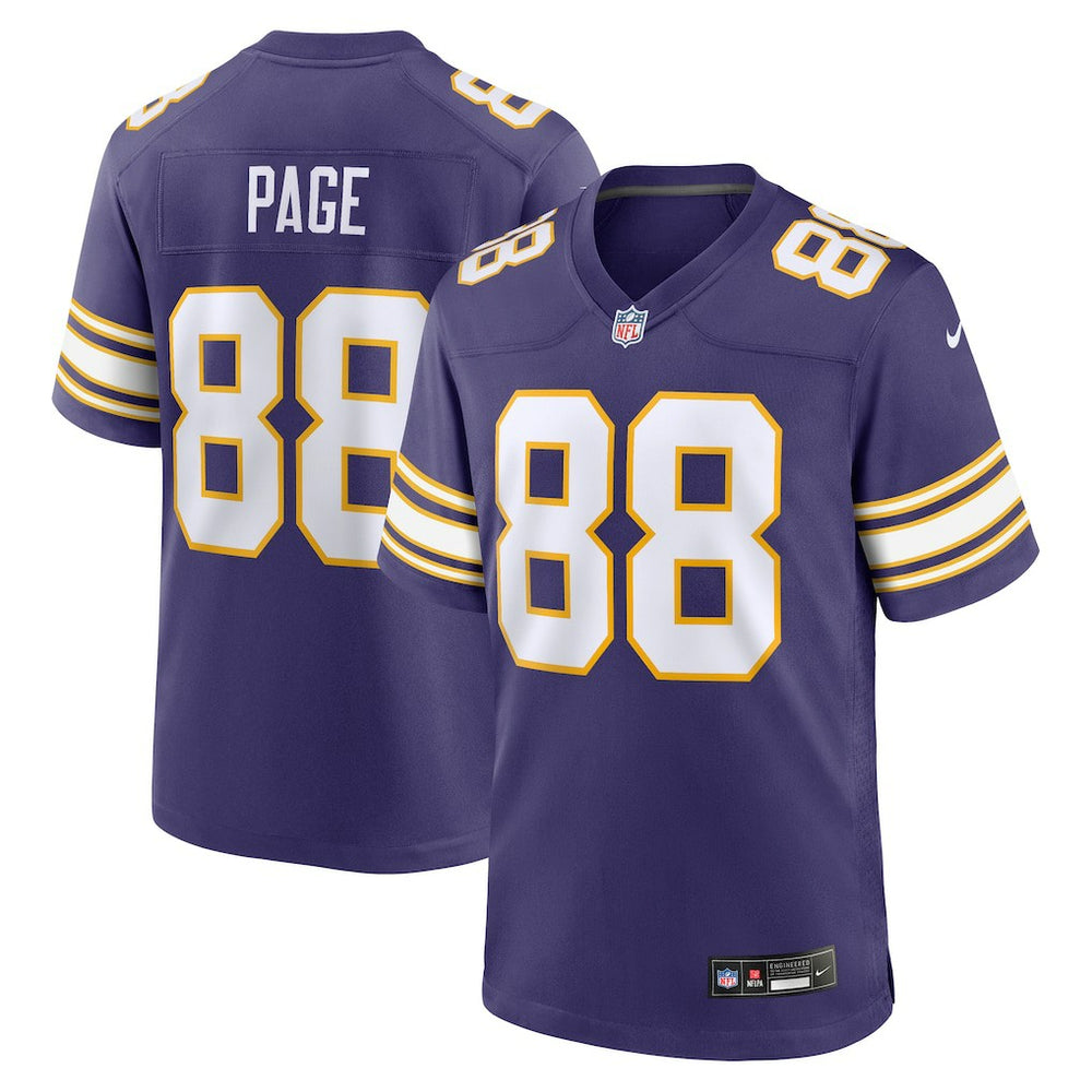 Nike Alan Page Minnesota Vikings Retired Player Alternate Game Jersey Purple