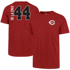 Elly De La Cruz Cincinnati Reds '47 Name & Number T-Shirt - Red - 47 brand Discount