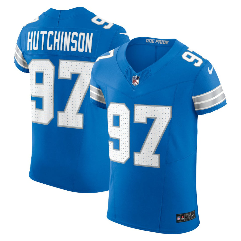 Nike Aidan Hutchinson Detroit Lions Vapor F.U.S.E. Elite Jersey Blue