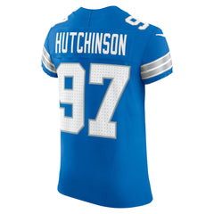 Nike Aidan Hutchinson Detroit Lions Vapor F.U.S.E. Elite Jersey Blue