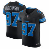 Nike Aidan Hutchinson Detroit Lions Alternate Vapor F.U.S.E. Elite Jersey Black