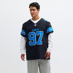 Nike Aidan Hutchinson Detroit Lions Alternate Vapor F.U.S.E. Elite Jersey Black