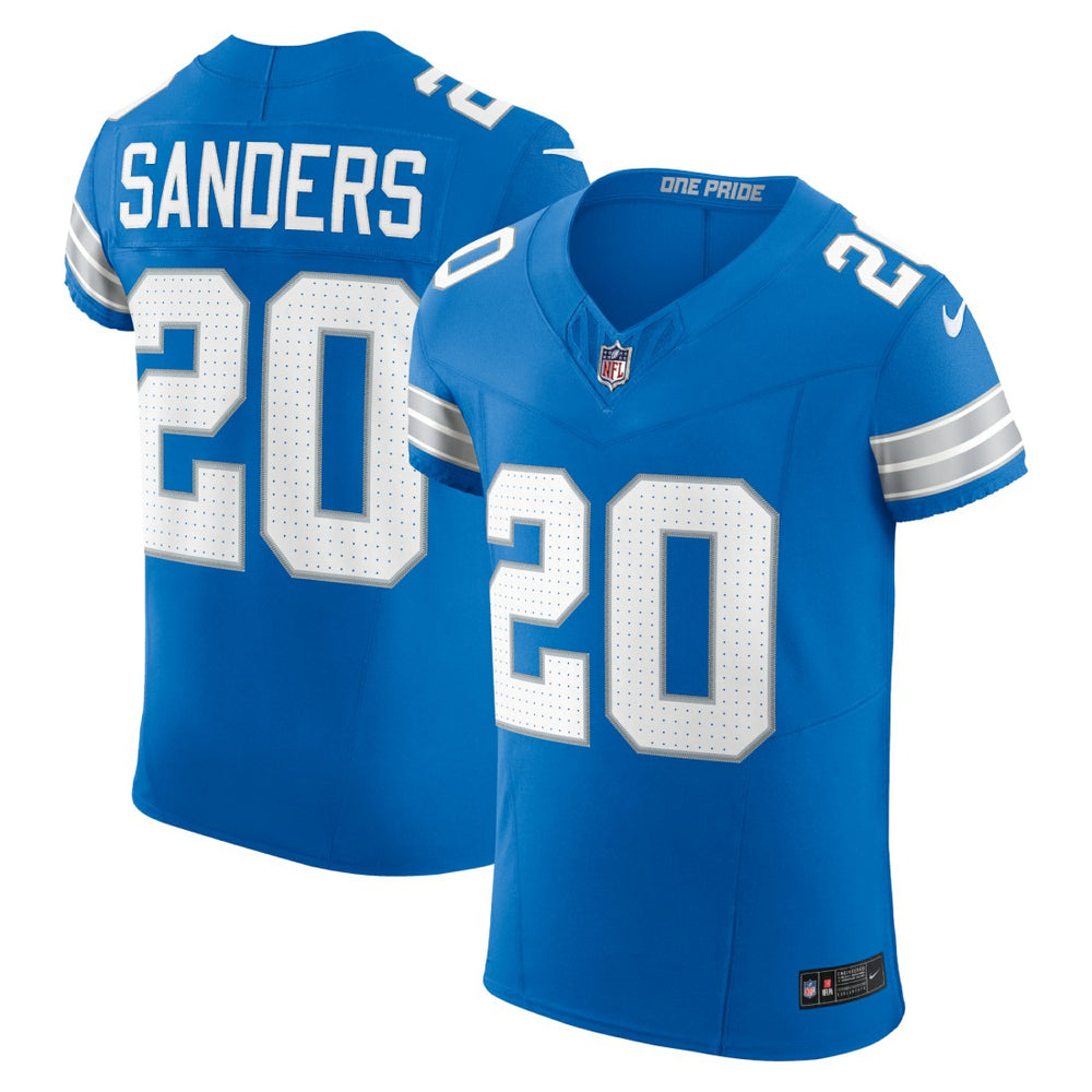Nike Barry Sanders Detroit Lions Vapor F.U.S.E. Elite Jersey Blue