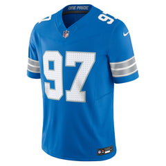 Nike Aidan Hutchinson Detroit Lions Team Vapor F.U.S.E. Limited Jersey Blue